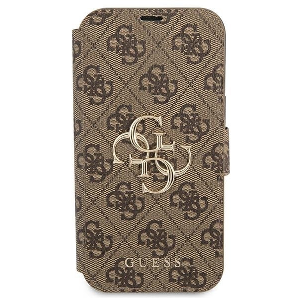 Guess GUBKP13L4GMGBR iPhone 13 Pro / 13 6,1" brązowy book 4G Big Metal Logo